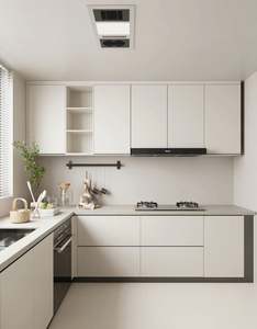 Service de personnalisation de toute la maison, cuisine moderne en aggloméré, mobilier de cuisine minimaliste de luxe pour villa - Product Image 2