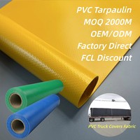 Tissu de bâche imperméable en PVC enduit, résistant aux intempéries, de qualité industrielle, certifié CE ISO9001, en tissu ripstop, pour couverture de camion, en rouleau