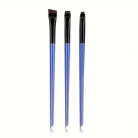 Kit de teinture pour sourcils ultra-fin avec manche en bois et pinceau en nylon, crayon à sourcils à poils synthétiques, marque privée