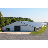 Ferme avicole préfabriquée hangar bâtiment structure en acier poulailler à vendre