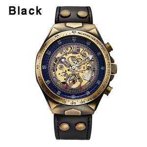 SHENHUA 9869 di lusso <span class=keywords><strong>automatico</strong></span> meccanico da uomo <span class=keywords><strong>orologio</strong></span> da polso in <span class=keywords><strong>pelle</strong></span> Aanlog Display moda Casual Business Watch per gli uomini riloj - Product Image 2