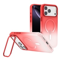 Coque de téléphone magnétique à dégradé de couleur pour iPhone 18 17 Pro, coque de téléphone montée sur cadre pour iPhone 16 Plus 15 14 13