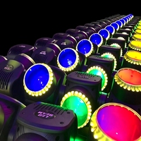 Tornado 5er-Set 120W LED Moving Head Beam Bühnenlicht RGBL 4in1 Rotierender Effekt für DJ Nachtclub Konzert Party