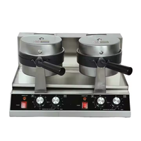 Machine à gaufres circulaires UFO professionnelle, machine à sandwichs commerciale, machine à pâtisserie en acier inoxydable, petite et efficace