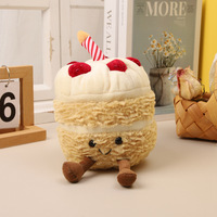 Jelly Breakfast Bread Croissant Toast French Stick Alkaline Knot Birthday Cake Pretzel Croissant Baguette Plush Toys