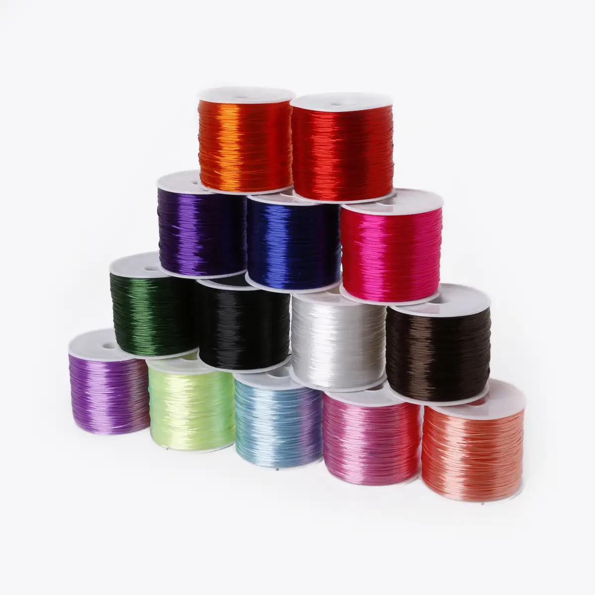 50M/Roll 0.7ミリメートル16 Colors Elastic Thread Round Crystal Line Nylon Rubber Stretchy Cord For Jewelry Making Beading Bracelet