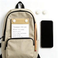 Carnet portable imperméable en papier pierre 120 g/m², 50 feuilles, format compact A5, pour une large variété d'applications
