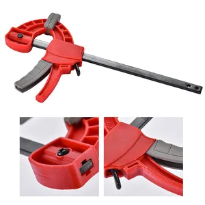 ENJOYWORKS Quick Release Clip Wood Clamp Nylon Heavy Duty Bar Clamp Both Internal And External For Carpenter Woodworking