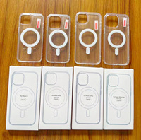 Coque de téléphone magnétique transparente pour iPhone 18 Pro Max 17 Pro, Housse antichoc transparente pour iPhone 16 15 14 13