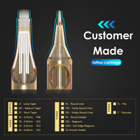 Grosir kustom Premium 20 buah/kotak RL RM RS M1 1RL 3RL 5RL 7RL 9RL 5RM 7RM 9RM 7RS 5M1 7M1 sekali pakai jarum cartridge tato