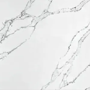 Quartz stone super white table top artificial calacatta stone