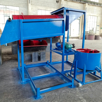 Séparateur mobile à tambour pour l'or à haut rendement avec concentrateur centrifuge, installation de lavage d'or alluvial
