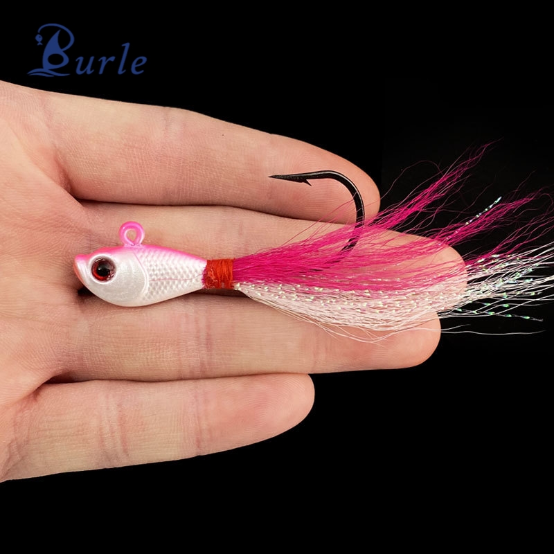 1 8 oz aerojig hook size 1 dead serious fishing Aerojig Hackle jig, Size: 1/16oz