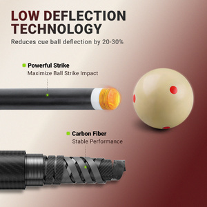 TuoYuan usine directe haute qualité 8 queue de billard à billes arbre en Fiber de carbone joint en acier inoxydable 1/2 conception fendue 10-13mm <span class=keywords><strong>pointe</strong></span> - Product Image 3