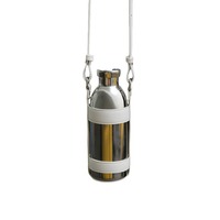 Thermos de luxe en acier inoxydable 304 à isolation sous vide, avec étui en cuir, grande capacité, pour les marques prestigieuses et les amateurs de mode.