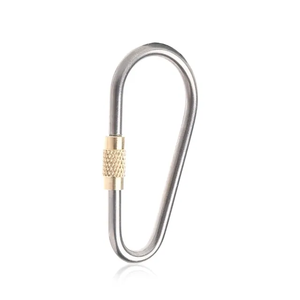 Nouvelle mousquetelle porte-clés en alliage de titane pour <span class=keywords><strong>camping</strong></span>, avec anneau de suspension et crochet de verrouillage - Product Image 6