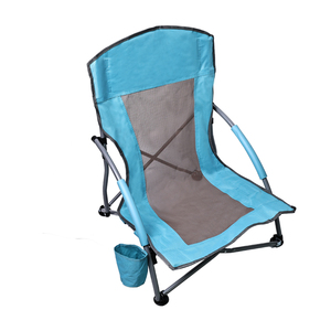 Silla de Playa Plegable de Tela Oxford, Estructura Estable en Forma de X, Silla de Ocio para Exteriores con Bolsa de Transporte para Viajes - Product Image 5