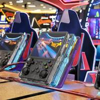 NKIWI R36S Plus Konsol Game Genggam Wi-Fi Sumber Terbuka Portabel Retro Arcade 3D Nostalgia Sistem Ganda Pemain Game Genggam