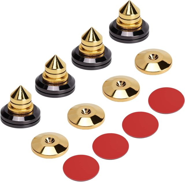 Custom High Quality CNC Machining Stainless Steel Audio Speaker Spike M10 M8 M6 Metal Spike Speaker Spike