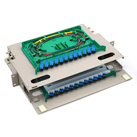 1U 2U 4U Panel de conexión de fibra óptica Unidad ODF Bandeja de empalme Precio 12 24 48 72 144 288 Puerto central Caja de terminales de Fibra óptica de montaje en rack