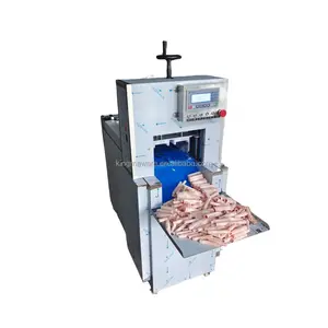 380v Électrique Vertical En Acier Inoxydable Automatique Machine De Découpe Fromage Mouton Boeuf Jambon Viande Congelée Trancheuse Trancheuse