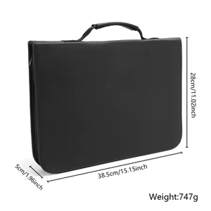Estuche Exhibidor y Organizador de Tijeras de Peluquería para 24 Piezas, de Cuero Sintético PU con Logotipo Personalizable - Product Image 5