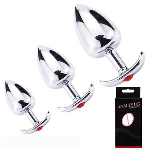 Анальная пробка премиум-класса из нержавеющей стали для взрослых, утяжеленная, с гладкой полированной поверхностью и расширяющимся основанием - Product Image 6