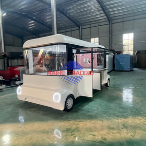 Wholesale Colorful Food Trucks Coffee Cart Mobile Food Van Trailer Crepe Caravan Commercial Food Trailers - Product Image 6