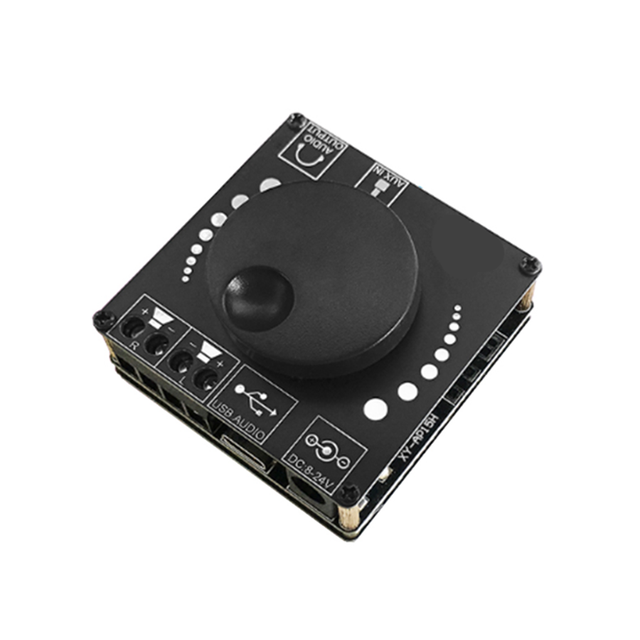 10W/15W/20W Stereo Bluetooth Amplifier Board 12V/24V High Power Digital Amplifier Module XY-AP15H