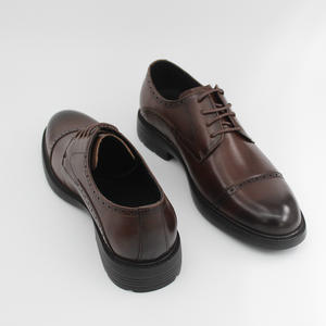 Chaussures pour hommes de haute qualité, en cuir, nouvelle plateforme, rétro, surélevées, à semelle souple, polyvalentes - Product Image 4