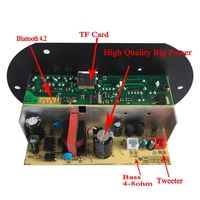 Paspas-180 AC220V 12V 24V yüksek güç dijital amplifikatör kurulu mavi. Diş subwoofer Amp araba ev TF USB RCA ses Amplificador