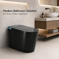 En gros, WC intelligent en céramique à poser au sol, avec bidet électrique intégré, couvercle automatique, siège chauffant et bidet automatique à eau chaude