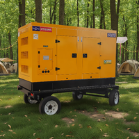 Groupe électrogène diesel insonorisé personnalisable de 50 kW, 50 Hz, triphasé, avec ATS, pour usage domestique, fabriqué en Chine