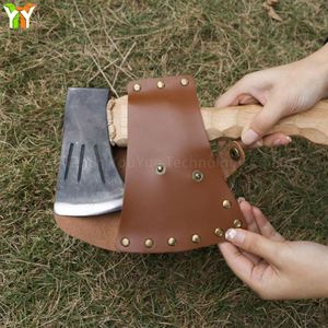 Funda Protectora de Hacha de Cuero PU, Duradera, con Correa, para Camping - Product Image 3