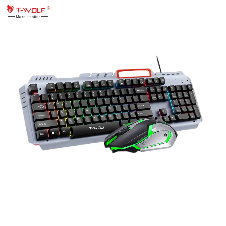 Gaming keyboard and Mouse Set TF600 Wired Mechanical keyboard RGB backlight Computer Game Keyboard Gaming Gamer Mouse Combos