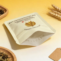 Sachet d'emballage personnalisé en plastique mat à fermeture éclair trois côtés pour épices, cannelle et herbes séchées
