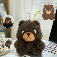 Uyeah Jouet personnalisé 15cm, adorable peluche, logo brodé, OEM, porte-clés en peluche, ours en peluche doux, porte-clés en peluche, poupée