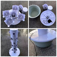 Système d'hydroponie DWC à irrigation facile à haute rigidité pour la culture commerciale de NFT, équipement de tour, agriculture verticale, fourrage