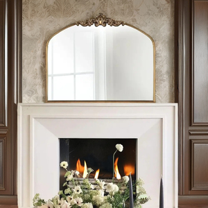 Antique Baroque Kim Loại Lớn đóng khung tường Gương phòng khách trang trí gương Đối với trang chủ - Product Image 3