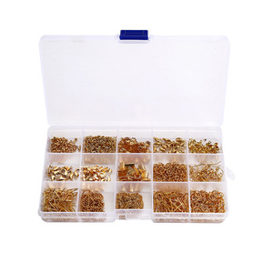 Kit de fabrication de bijoux en or, formes variées, accessoires métalliques pour la création de boucles d'oreilles, lot de 120 pièces - Product Image 5