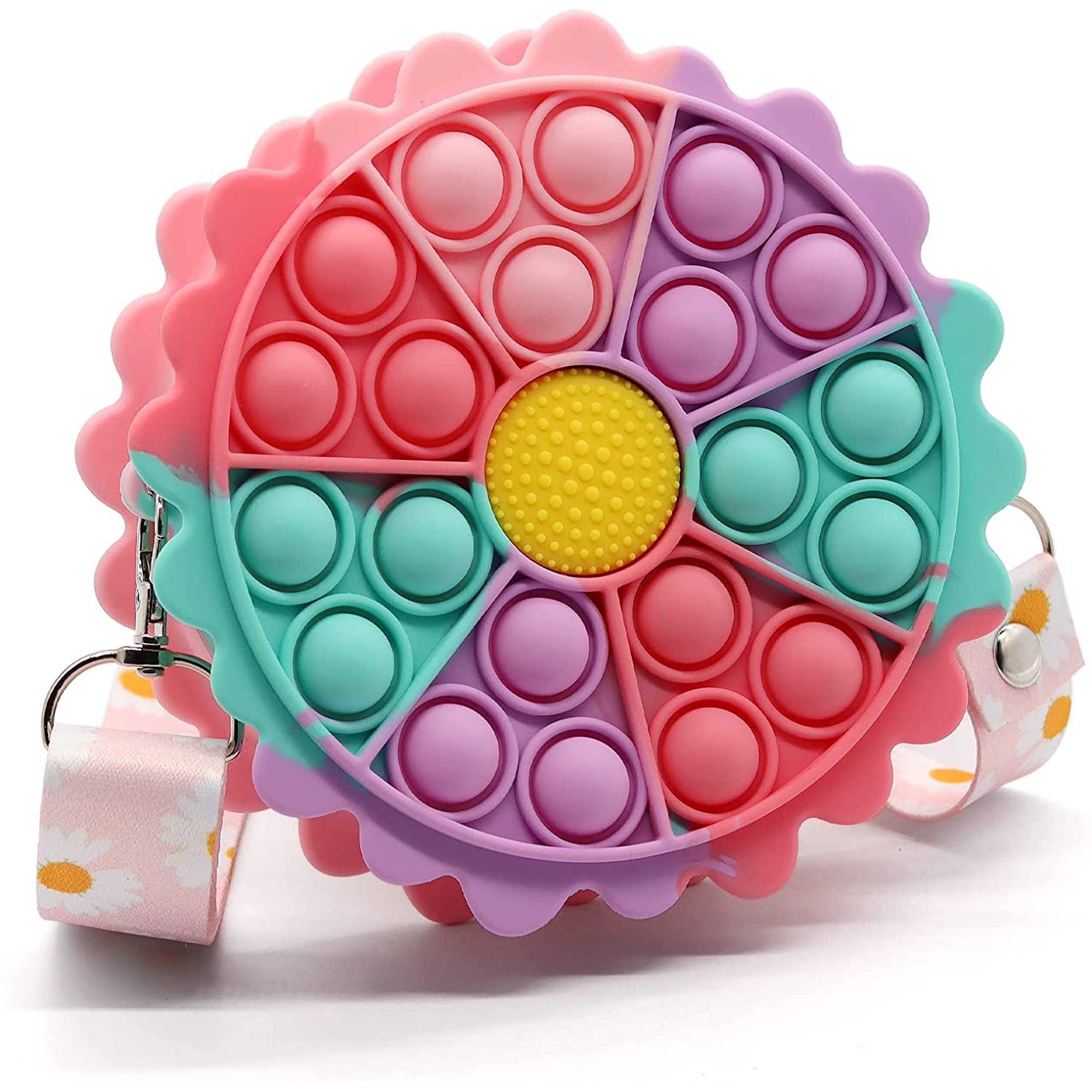 Лидер продаж, радужная популярная сумка через плечо, кошелек для мелочи, кошелек для игрушек, сумка через плечо для девочек и женщин, сумка для пуш-Поппера, подарок для детей