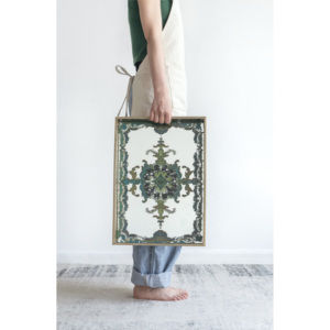 Vassoio Decorativo 18.1x13x2 Pollici con Design Ornamentale per Servire - Product Image 4