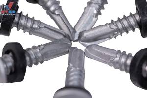 High Stiffness Dacromet Coated Screws 600 400hv Steel Hex Type Corrosion Resistant <b>Fasteners</b> - Product Image 5