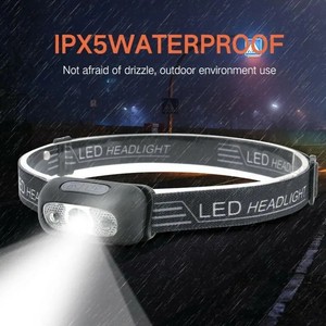 1 Unidad de Linterna Frontal Portátil Mini LED con Sensor, Recargable por USB con Batería Integrada <span class=keywords><strong>para</strong></span> Acampar al Aire Libre y Pescar - Product Image 6