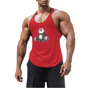 Gym Workout Tank Top <b>Mens</b> Muscle Fit Polyester Knitted Bodybuilding Sleeveless Shirt <b>Stringer</b> <b>Vest</b> Fitness Training Tee - Product Image 2