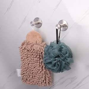 Set di 4 Ganci da Parete Multifunzione in Acciaio Inox 50mm per Asciugamani e Accappatoi, per Bagno e Cucina - Product Image 4