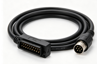 Connecteur Micro-D J30J‑15TJL‑30CM, prise mâle à 15 cœurs avec câble pré-câblé de 300 mm pour système de contrôle avionique industriel