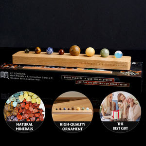 Kit de cristal huit planètes système solaire ensemble de pierres précieuses pour l'éducation à l'astronomie et la décoration spatiale - Product Image 5