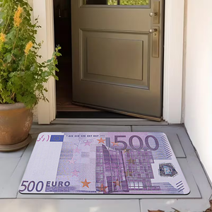 Tapis de porte moderne à poils bouclés imprimé animal, en caoutchouc, résistant à la corrosion, antidérapant, fin, fabriqué à la machine, rectangulaire, pour usage domestique, lavable en machine - Product Image 5