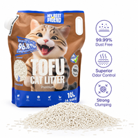 Litière pour chat au tofu, parfum lavande, 10L, absorption rapide, agglomération solide, non collante, faible résidu, directement du fabricant, livraison rapide